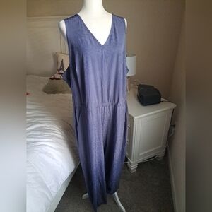 NWT Athleta BROOKLYN TEXTURED JUMPSuit Grey Textured Size 22